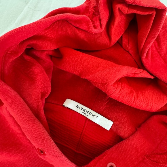 Givenchy Red Hoodie, size M - Picture 4 of 6